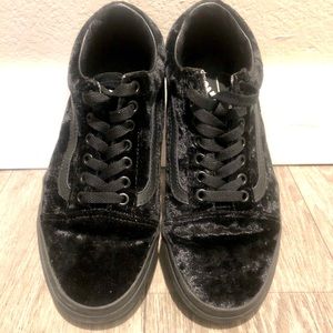 Women’s Vans Black Velvet Shoes